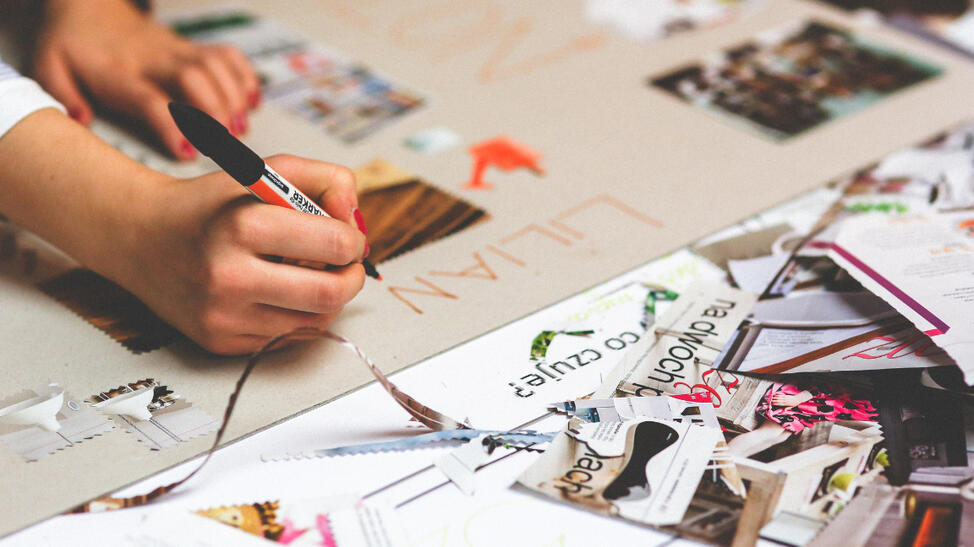 Collage materials for creative expression